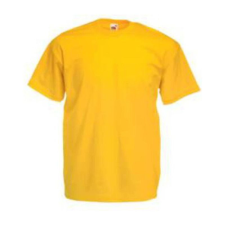 Fruit of the Loom F02 kereknyakú, rövid ujjú póló VALUEWEIGHT T, Sunflower - 2XL férfi póló