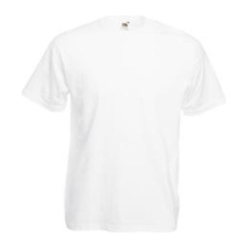 Fruit of the Loom F02 kereknyakú, rövid ujjú póló VALUEWEIGHT T, White - 5XL férfi póló