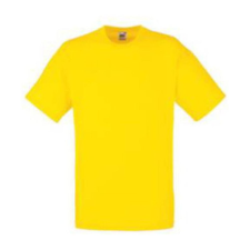 Fruit of the Loom F02 kereknyakú, rövid ujjú póló VALUEWEIGHT T, Yellow férfi póló