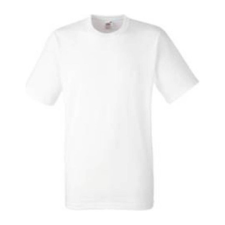 Fruit of the Loom F05 unisex rövid ujjú póló, HEAVY T, White - 3XL férfi póló