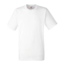 Fruit of the Loom F05 unisex rövid ujjú póló, HEAVY T, White - L férfi póló