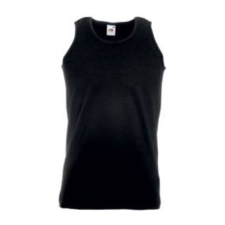 Fruit of the Loom F06 ujjatlan, sportos trikó, ATHLETIC VEST, Black - 3XL atléta, trikó