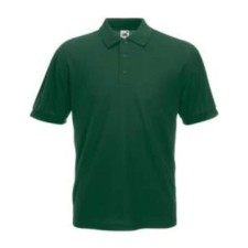 Fruit of the Loom F22 galléros piké póló 65/35, Bottle Green - 2XL férfi póló