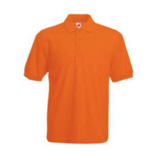 Fruit of the Loom F22 galléros piké póló 65/35, Orange - XL férfi póló