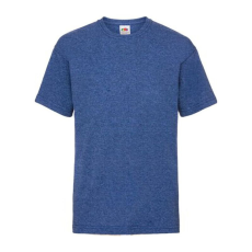 Fruit of the Loom F37 környakas gyerek póló, Kids Valueweight T, Retro Heather Royal