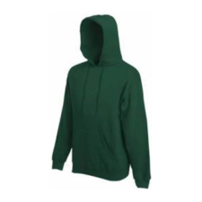 Fruit of the Loom F44 kapucnis pulóver, HOODED SWEAT, Bottle Green - M férfi pulóver, kardigán