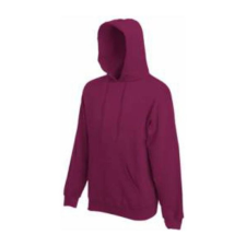 Fruit of the Loom F44 kapucnis pulóver, HOODED SWEAT, Burgundy - L férfi pulóver, kardigán