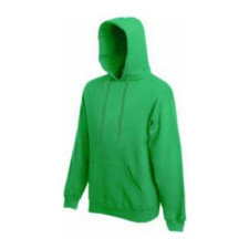 Fruit of the Loom F44 kapucnis pulóver, HOODED SWEAT, Kelly Green - 2XL férfi pulóver, kardigán