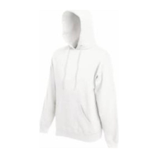 Fruit of the Loom F44 kapucnis pulóver, HOODED SWEAT, White férfi pulóver, kardigán
