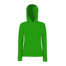 Fruit of the Loom F81 kapucnis Női pulóver, LADY-FIT HOODED SWEAT, Kelly Green - S