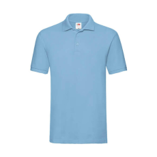 Fruit of the Loom Férfi Galléros póló Rövid ujjú Fruit of the Loom Premium Polo - 3XL, Ég kék