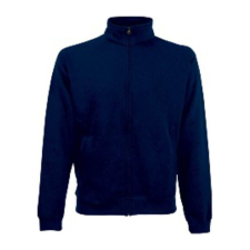 Fruit of the Loom FN08 cipzáras galléros pulóver, CLASSIC SWEAT JACKET, Deep Navy férfi pulóver, kardigán