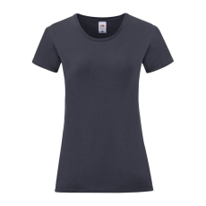Fruit of the Loom FN63 rövid ujjú Női póló, LADIES ICONIC 150 T, Deep Navy - M