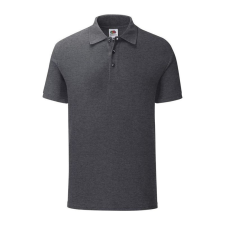 Fruit of the Loom FN66 galléros póló, ICONIC POLO, Dark Heather Grey férfi póló