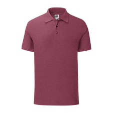 Fruit of the Loom FN66 galléros póló, ICONIC POLO, Heather Burgundy - XL férfi póló