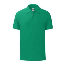Fruit of the Loom FN66 galléros póló, ICONIC POLO, Heather Green - M férfi póló