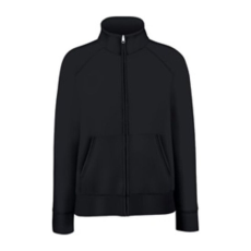 Fruit of the Loom FU80 zipzáras Női pulóver, Premium Lady Fit Sweat Jacket, Black - XL
