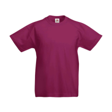 Fruit of the Loom Gyerek póló Rövid ujjú Fruit of the Loom Original T Kids - 116 (5-6), Burgundi vörös