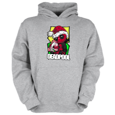 Fruit of the Loom Karácsonyi sapkás deadpool - Gyerek Kapucnis Pulóver
