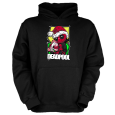 Fruit of the Loom Karácsonyi sapkás deadpool - Gyerek Kapucnis Pulóver