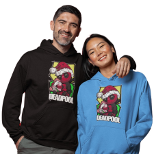 Fruit of the Loom, Kariban Cuki Deadpool - Unixes Kapucnis Pulóver férfi pulóver, kardigán