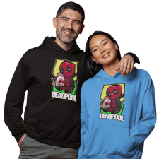 Fruit of the Loom, Kariban Cuki Deadpool - Unixes Kapucnis Pulóver férfi pulóver, kardigán
