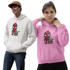 Fruit of the Loom, Kariban Deadpool és Baby Yoda - Unisex Pulóver női pulóver, kardigán