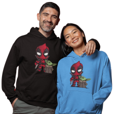 Fruit of the Loom, Kariban Deadpool és Baby Yoda - Unixes Kapucnis Pulóver férfi pulóver, kardigán
