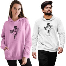 Fruit of the Loom, Kariban Jézus kereszt - Unisex Pulóver