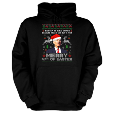Fruit of the Loom, Kariban Joe Biden (Sleepy Joe) - Unisex Kapucnis Pulóver női pulóver, kardigán