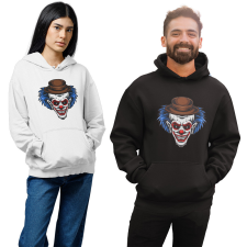 Fruit of the Loom, Kariban Kék hajú bohóc - Unisex Kapucnis Pulóver női pulóver, kardigán