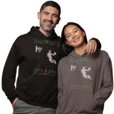 Fruit of the Loom, Kariban Kosárlabdás karácsony - Unisex Kapucnis Pulóver