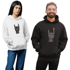 Fruit of the Loom, Kariban Ördögi Zombi - Unisex Kapucnis Pulóver női pulóver, kardigán