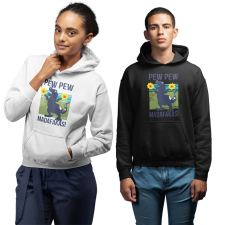 Fruit of the Loom, Kariban Pew-Pew Madafakas - Unisex Pulóver női pulóver, kardigán