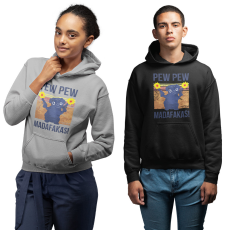 Fruit of the Loom, Kariban Pew-Pew Madafakas - Unisex Pulóver