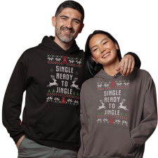 Fruit of the Loom, Kariban Single ready to jingle - Unisex Kapucnis Pulóver női pulóver, kardigán