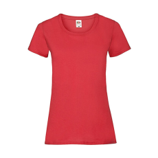 Fruit of the Loom Női póló Csapott ujjú Fruit of the Loom Valueweight T Lady-Fit - XS (8), Piros