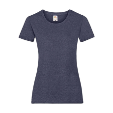 Fruit of the Loom Női póló Csapott ujjú Fruit of the Loom Valueweight T Lady-Fit - XS (8), Vintage Heather Sötétkék