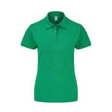 Fruit of the Loom Női rövid ujjú galléros póló Fruit of the Loom Ladies' 65/35 Polo XS, Retró Heather Zöld