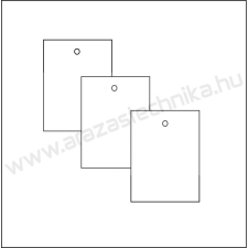  Függő címke 30×40mm / fehér / 200db/csom etikett