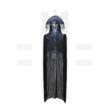  FÜGGŐ KALÓZ CSONTVÁZ MOZGÁSSAL, FÉNY- ÉS HANGHATÁSSAL party kellék