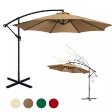  Függő napernyő 2,7 m - khaki kerti bútor