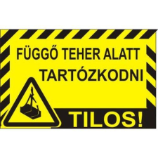  Függő teher - öntapadó, 150*100mm információs tábla, állvány