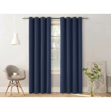  Függöny OXFORD LIGHT 140x270 cm, sötétkék Felfüggesztés: Fém gyűrűk lakástextília