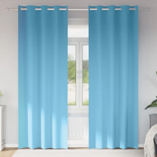  Függönyök 2 pcs Világos kék 245 x 140 cm Poliészter lakástextília