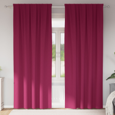  Függönyök függönyökkel 2 pcs Bordó 225 x 140 cm Poliészter lakástextília