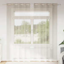  Függönyök függönyökkel 2 pcs Homok 140 x 225 cm Poliészter lakástextília