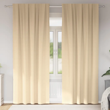  Függönyök függönyökkel 2 pcs Krém 245 x 140 cm Poliészter lakástextília