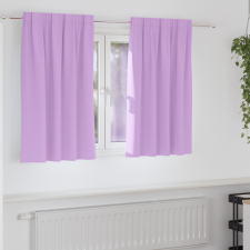  Függönyök függönyökkel 2 pcs Lila 140 x 140 cm Poliészter lakástextília