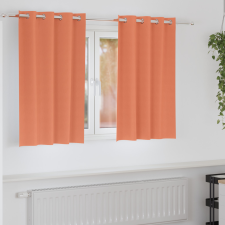  Függönyök függönyökkel 2 pcs Terrakotta 140 x 140 cm Poliészter lakástextília